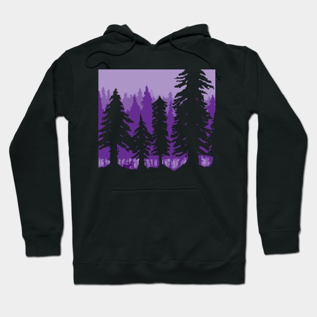 Pixel Trees Hoodie by drivec